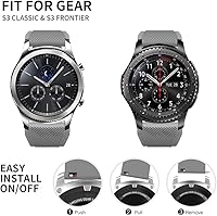 Vista 5 de for Samsung Galaxy Watch 3 45mm Bands, Soft Silicone 22mm Replacement Sport Wristbands for Samsung Gear S3 Frontier / S3 Classic/Galaxy Watch 46mm