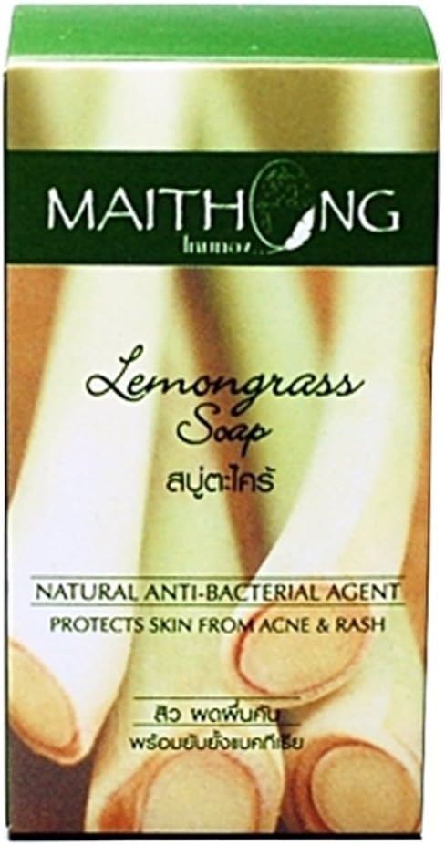 Lemongrass Oil The Soap Bar Soap Natural Maithong 100g Herbal Soap Spa Acne Facial Face Body Wash Lemon Grass Benefits
