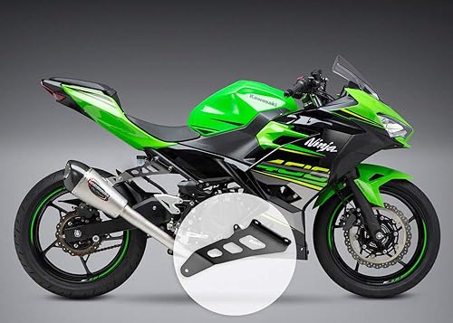 MOTO4U Soporte de suspensión de escape de motocicleta para Kawasaki Ninja 400 2018 YOSHMURA Tubo de escape Accesorios de motocicleta negro