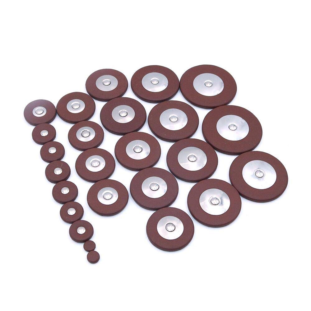 Alnicov Lot de 25 coussinets de rechange en cuir pour saxophone alto