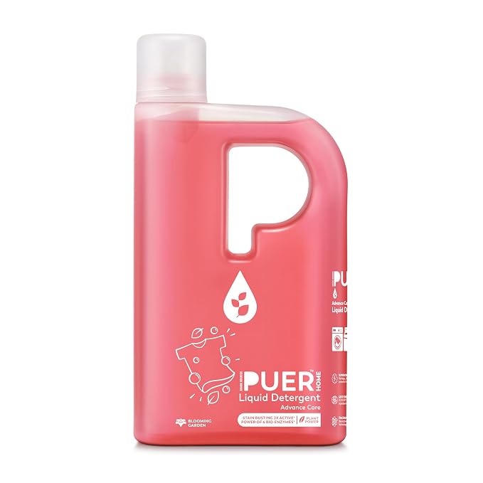 PUER Liquid Detergent Advance Care Blooming Garden 1000ml | Stain Remover, Bleach Free