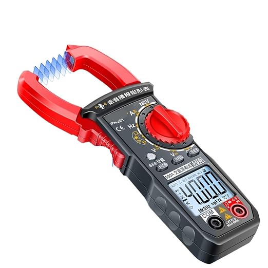 PN201 Pinza Amperimétrica Multímetro Digital Voltaje Resistencia Medidor Auto-Rango Corriente Votaje Herramienta de Prueba Ohm 4000 Cuentas Multímetro (PN128 rojo) miniatura 3