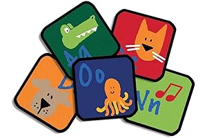 "Carpets for Kids KID$Value Plus 7026 Learning Blocks Seating 12in Individual Carpet...