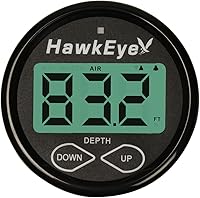 Vista 2 de HawkEye DT2BX-TM In-Dash Depth Sounder with Air and Water Temperature (Includes Transom Mount Transducer)