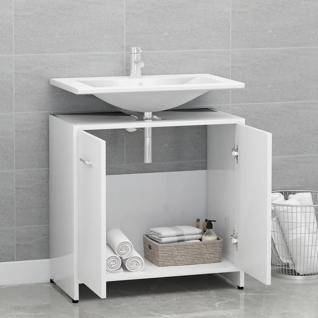 Mobile-Mobile Bagno Bianco 60x33x61 cm Legno Ingegnerizzato