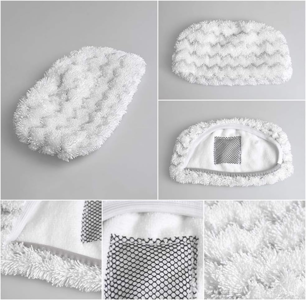 Knemksplanet 6 Pack Washable Microfiber Steam Mop Pads Compatible with Bissell Powerfresh Steam Mop 1940 1440 1544 1806 2075 Series,Models 19402 19404 19408 1940A 1940Q 1940T 1940W(6 Packs)