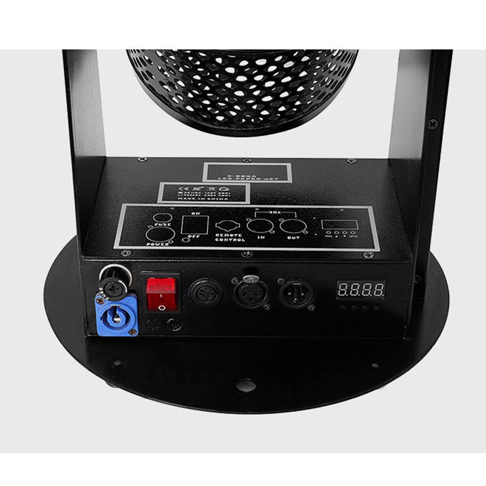 Konfetti Launcher Maschine Kanone mit 12pcs 3W RGB LED Lichteffekten und Wireless DMX Control für Party Hochzeit Konzerte Feier Besondere Veranstaltungen Bühneneffekt