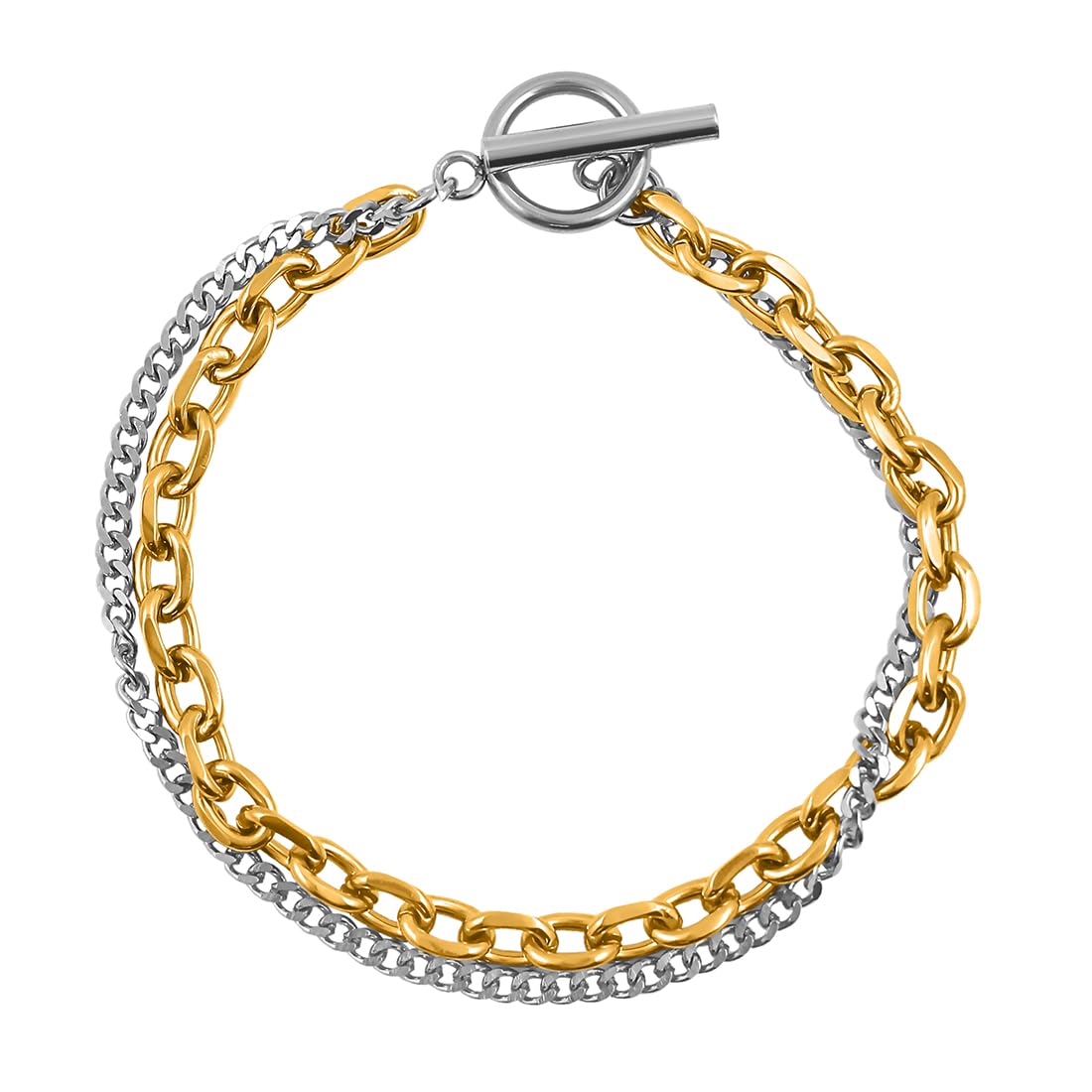 See full amazon price history chart for Nakabh Stainless Steel Double Chain Wrist Bracelet for Men, Women, Unisex | Toggle Bar Lock (2206502) Nakabh Stainless Steel Double Chain Wrist Bracelet for Men, Women, Unisex | Toggle Bar Lock (2206502) (B0CD64FF35) Amazon Price History, Amazon Price Tracker