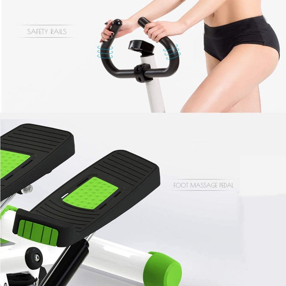 BUniq Stepper,Macchina per Fare Passi da Mini-Esercizio per Interni Attrezzatura Sportiva per Arrampicata idraulica Sottile e silenziosa Dotata di corrimano e Display per Principianti