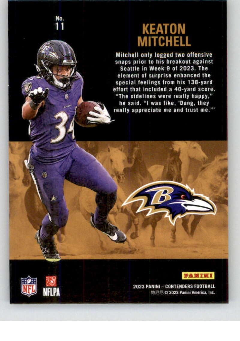 Amazon.com: 2023 Panini Contenders Rookie Stallions #11 Keaton