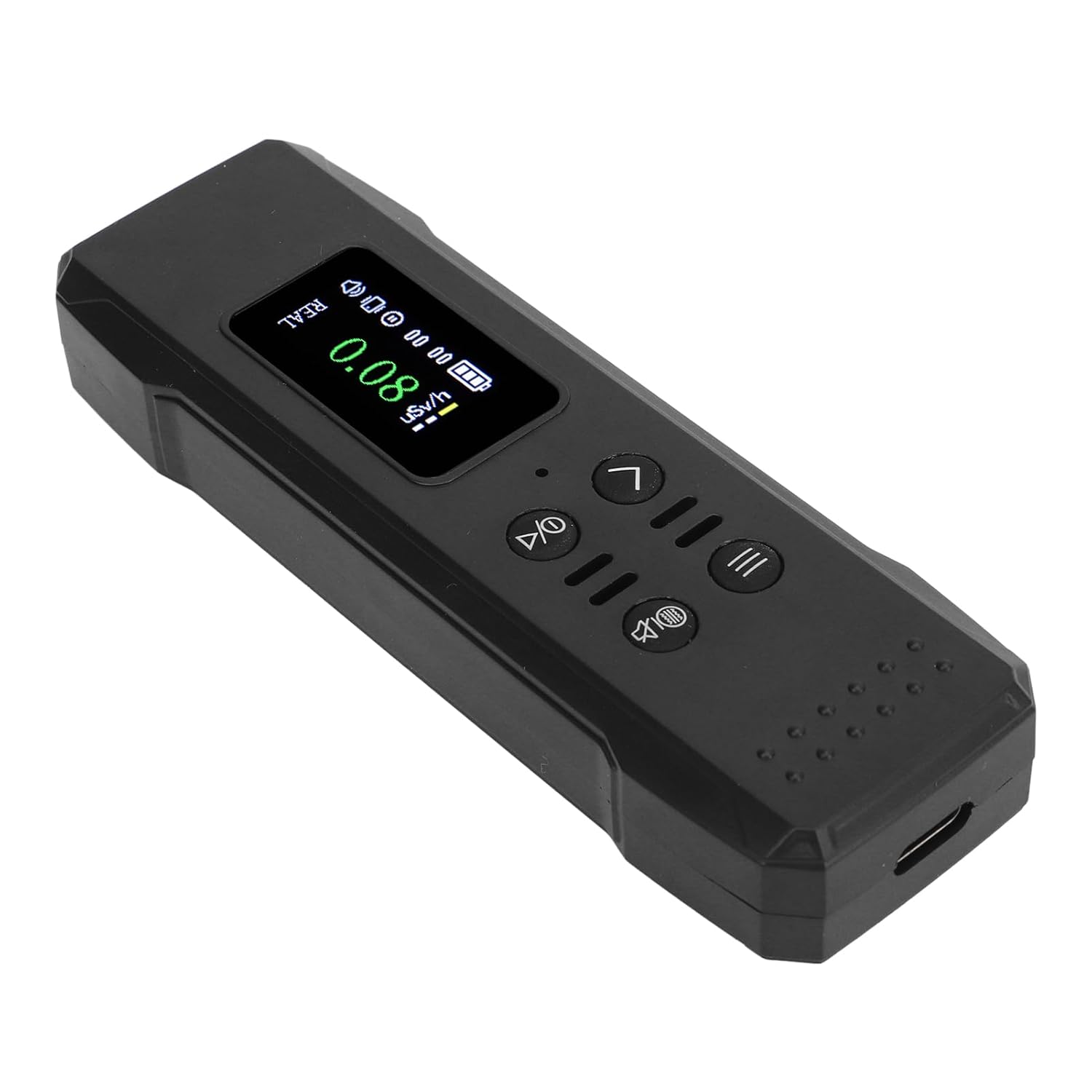 Luocute Counter Nuclear Radiation Detector, Radiation Monitor with LCD Display for γ X β Detection Portable Rechargeable Dosimeter (Black)
