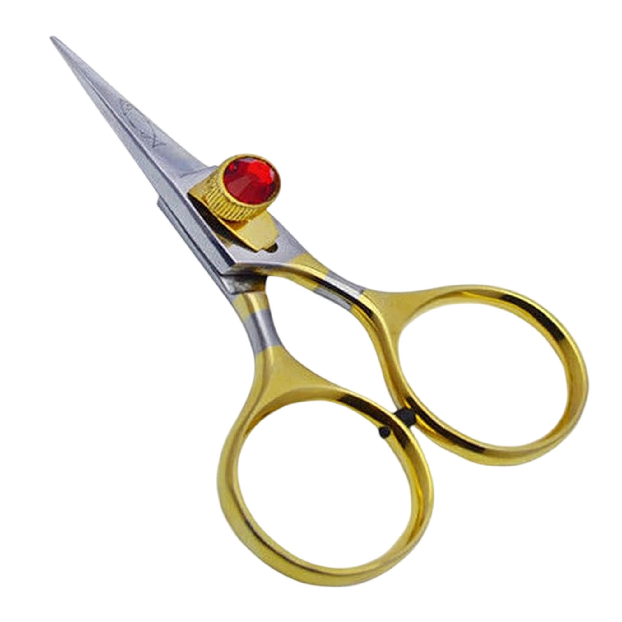 Razor Scissors, Fly Tying Scissors, Tools, Materials, Craft, from Fishing YNR (Red)