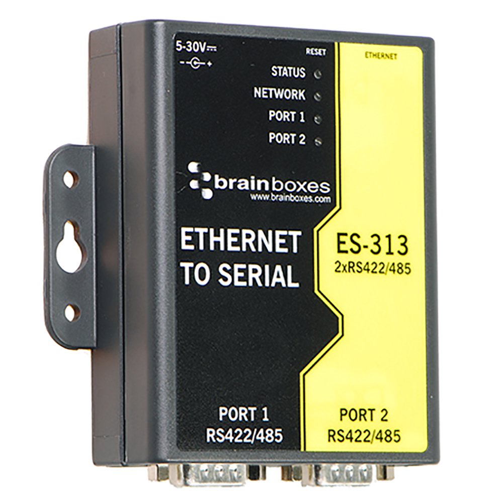 Brainboxes ES-313 2PORT RS422/485 ETHERNET to Serial Device Server 1 MEGABAUD