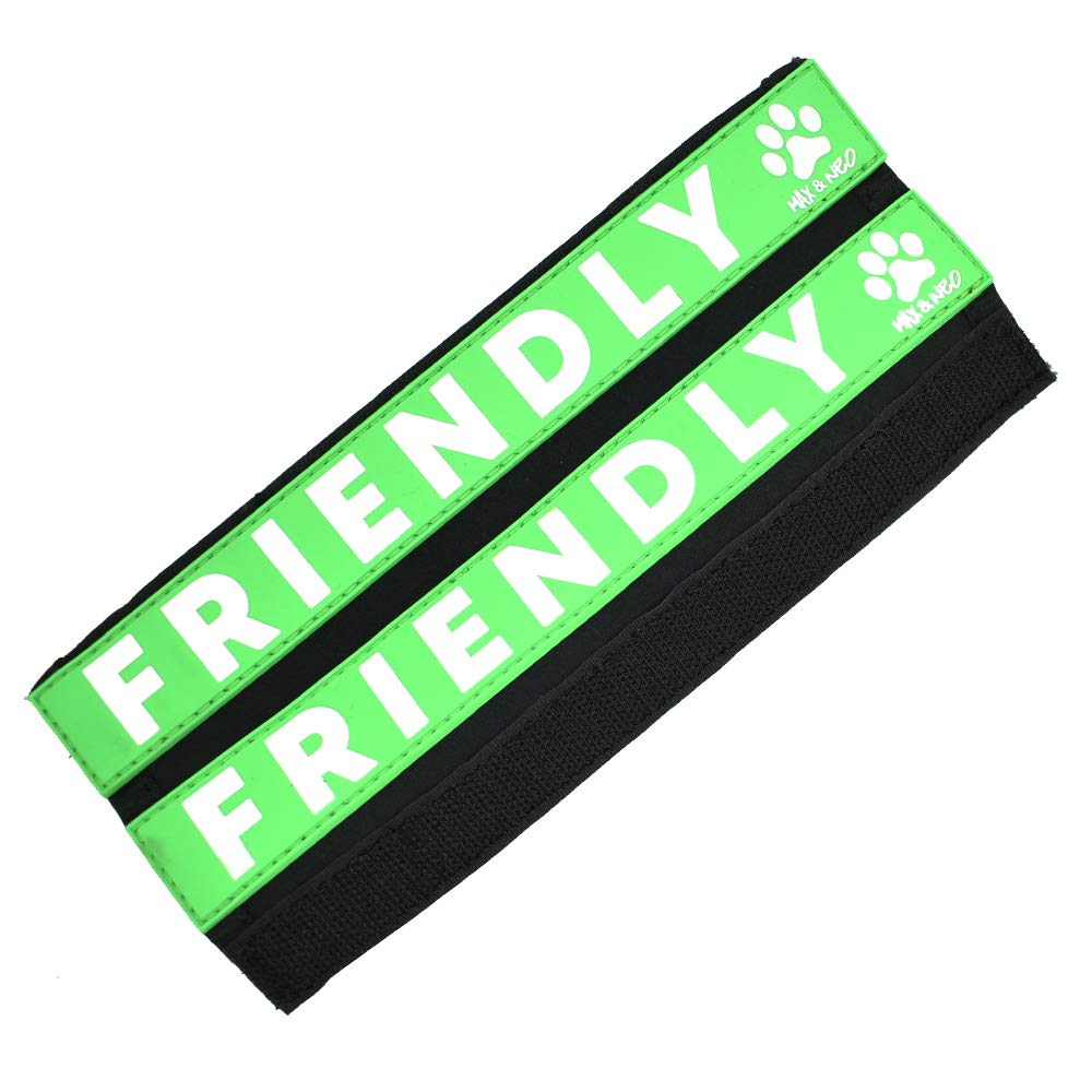 Max and Neo Leash Sleeves Friendly - We Donate 1 for 1 to Dog Rescues for Every Product Sold (2 Sleeves, Friendly) - Image 2