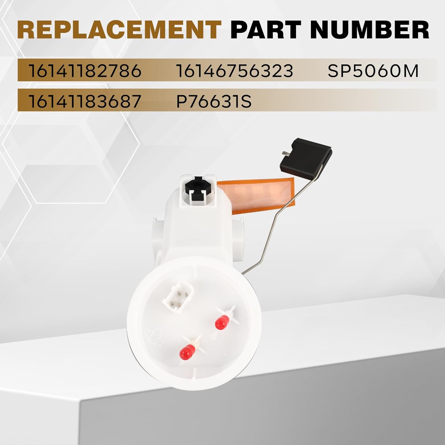 16146756323 Electric Fuel Pump Module Assembly Compatible with BMW Z3 1996-2002 2.0L 2.2L 2.5L 2.8L 3.0L 3.5L, Replace 16141182786 16141183687 SP5060M P76631S