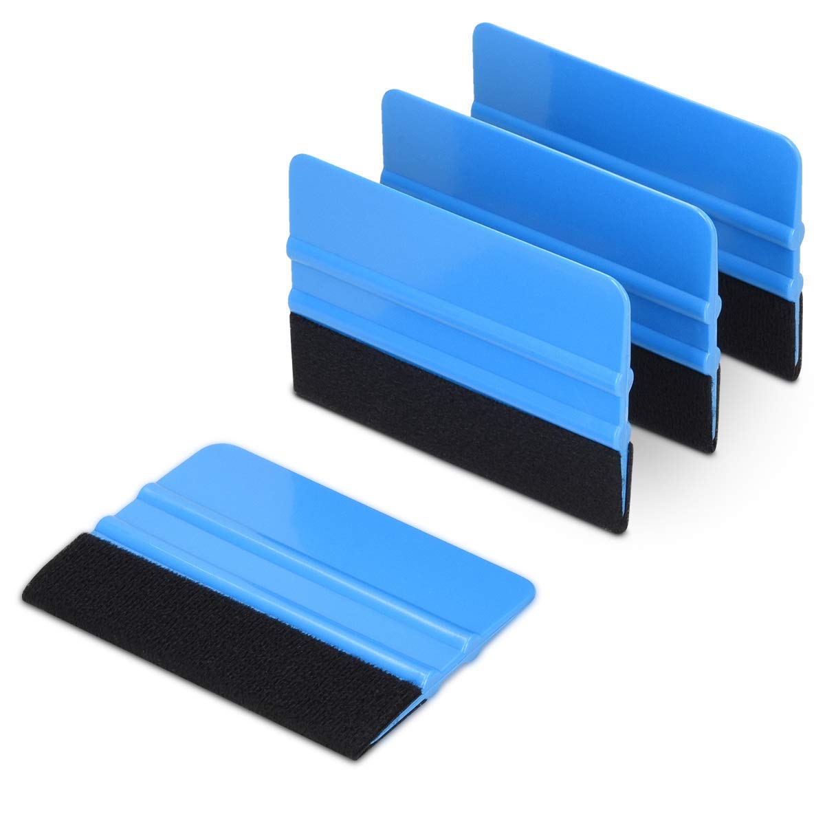 SPAK- KAL Plastic Felt Edge Squeegee - Car Squeegee Decal Soft Vinyl Wrap Window Tint Application Tool - 4 Inch Soft Felt Edge Scraper - 4 Pieces (B08PS3VWWY) Amazon Price History, Amazon Price Tracker