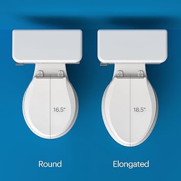 Brondell LT89 Electric Bidet Toilet Seat, Fits Elongated Toilets, White Side Arm Control, Warm Water Wash, Strong Wash Mode, Stainless-Steel Nozzle, Nightlight and Easy Installation