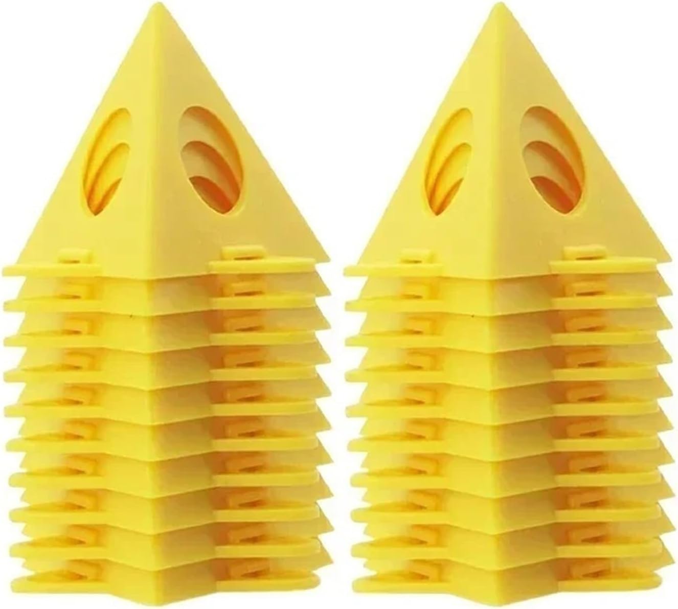 Painters Pyramids 120pcs Paint Triangle Stands Mini Cone Pyramid Support Frame Woodworking Tripod Spray Painting Brackets Cushion Block Auxiliary Tools for Door Risers Support