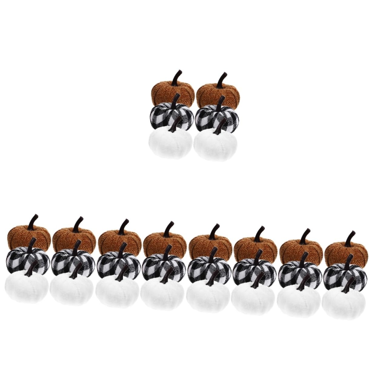 Didiseaon 5 Set Decorazione Di Zucca in Tessuto Simulato Luce Di Zucca Decorazioni Dell'albero Di Halloween Zucche in Tessuto Espanso Zucche Del Ringraziamento Stoffa 6 Pezzi*5