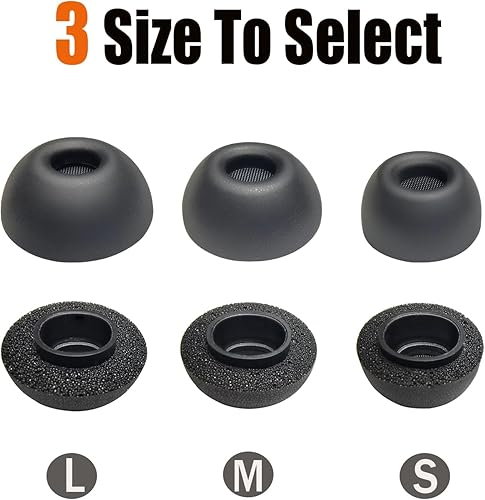 Miniatura 4 de Almohadillas de espuma viscoelástica para AirPods Pro 3 SML 3 pares - Cancelación de ruido mejorada y graves, compatible con Apple AirPods Pro de 3