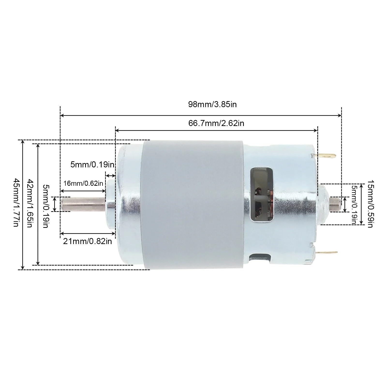 775 Silnik prądu stałego 12 V/24 V mikro silniki elektryczne DIY narzędzie do polerowania akcesoria z M10 uchwyt korbowy kołnierz nakrętki do wiercenia