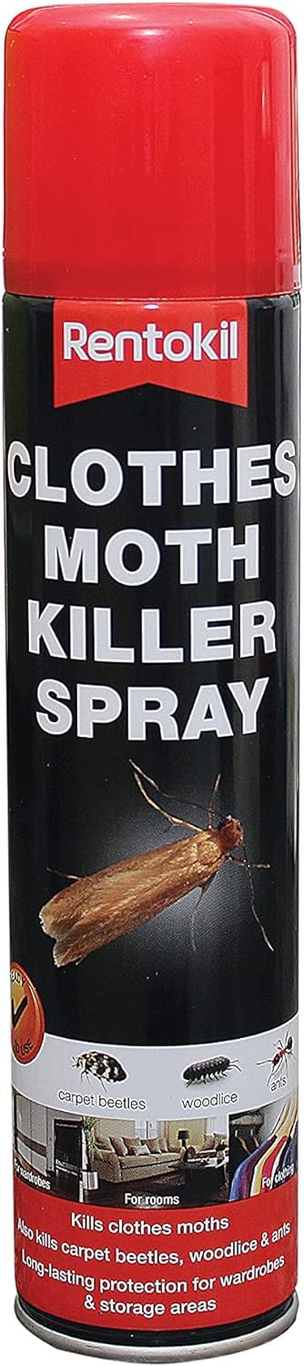 300ml Clothes Moth Killer Spray - Moth Protection - Effective Solution for Common Clothes Moth/Webbing Moth
