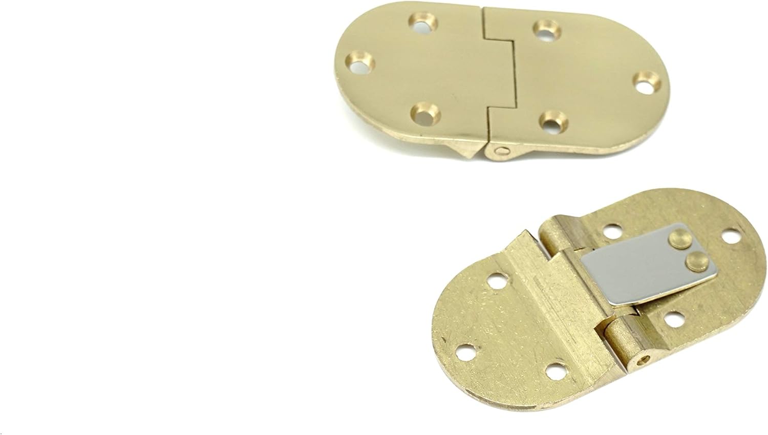Butler Tray Hinge, 2 7/8" X 1 1/2" Lacquered Solid Polish Brass, 2 Hinges