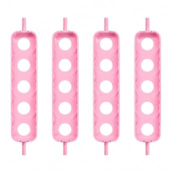 Maticoopx 20 Standard Egg Basket for Incubators Holds 5 Eggs Max. Diameter 1.75 Inches; Replacement Egg Tray Insert for Automatic Egg Turners Set of 4 Pink Egg Baskets