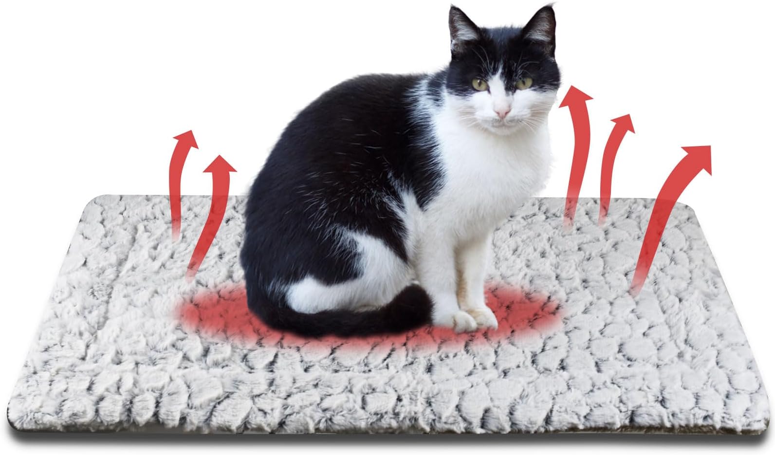 SACRONS Self-Heating Cat and Dog Pad, Warm Pet Pad, Thick and Soft, Double-Sided Available