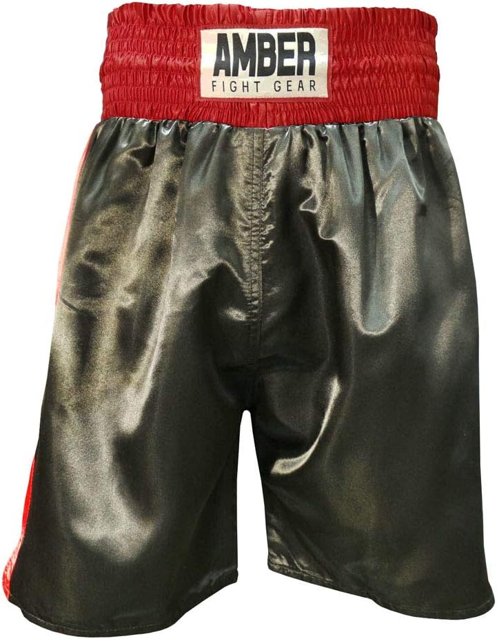 Fearless Classic Satin Pro-Style Boxing Trunks, Premium Lightweight Fight Shorts for Training, Sparring, and Gym Wear