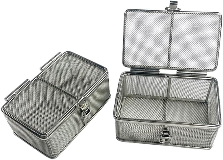 sterylizacji na instrumenty chirurgiczne Kosze do przechowywania narzędzi i sterylizacji, siatkowe z perforacją(25 * 15 * 5cm)