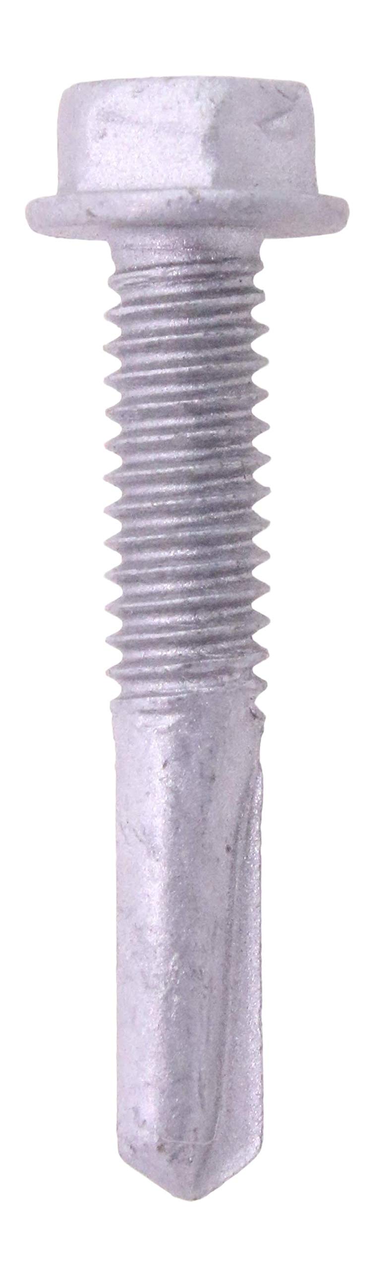 U-Turn Fasteners Self Tapping Screws - #12-24 x 1-1/4" Hex Washer Head Self-Drilling Tek Screw Zinc Plated Steel for Attaches Sheet Metal Steel or Steel to Metal | (Pack of 50)