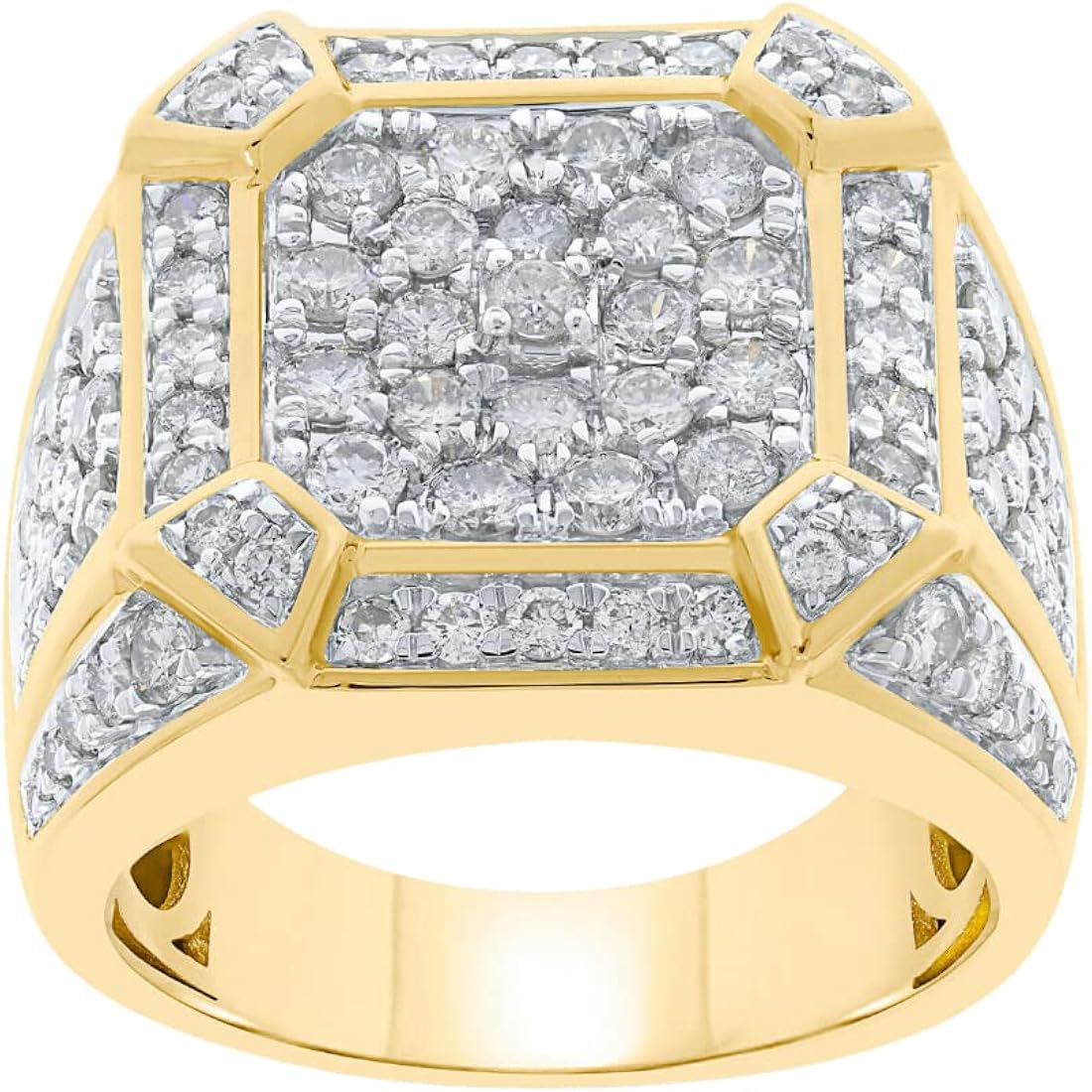 3 Carat Mens Diamond Engagement Wedding Pinky Ring Band 14K Gold Finish Handmade Wedding