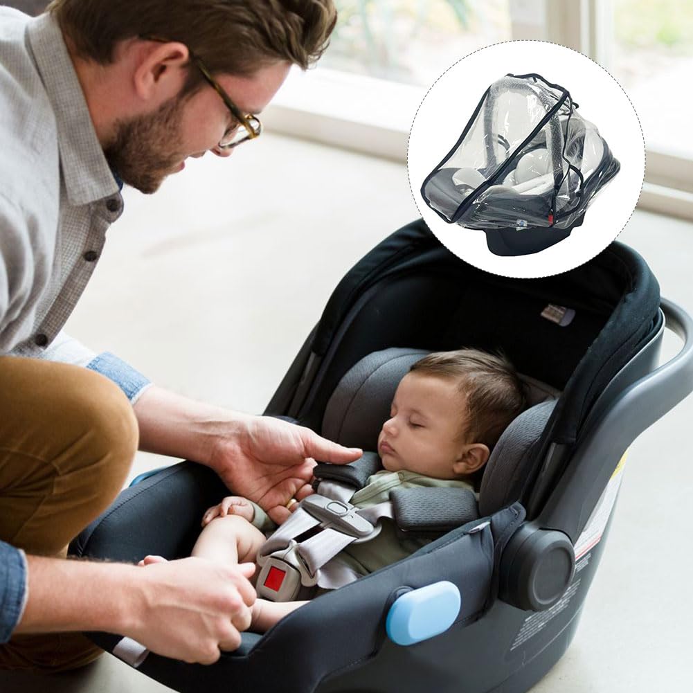 Burbuja Lluvia Universal Capazo, Protector de Lluvia para Silla de Coche de Bebé, Protector Lluvia Carro Bebe Universal, Protector de Lluvia Universal para Capazo