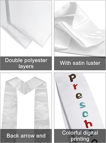 Miniatura 5 de GraduatePro Estola de graduación impresa para jardín de infantes preescolar para niños