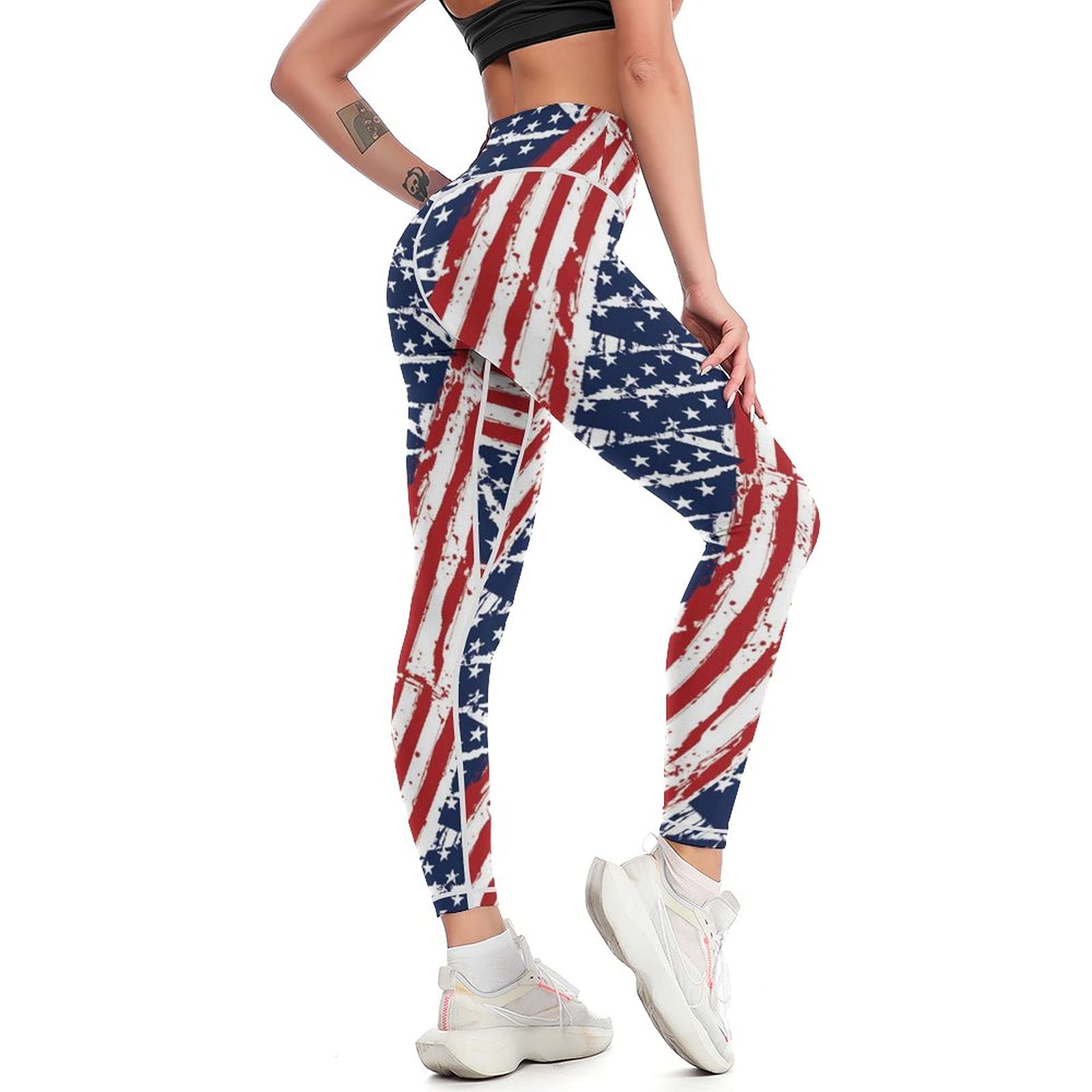 Cerburny Women's Athletic Workout Leggings High Waisted 4-Way Stretch Yoga Pants Running Shorts Exercise Pants