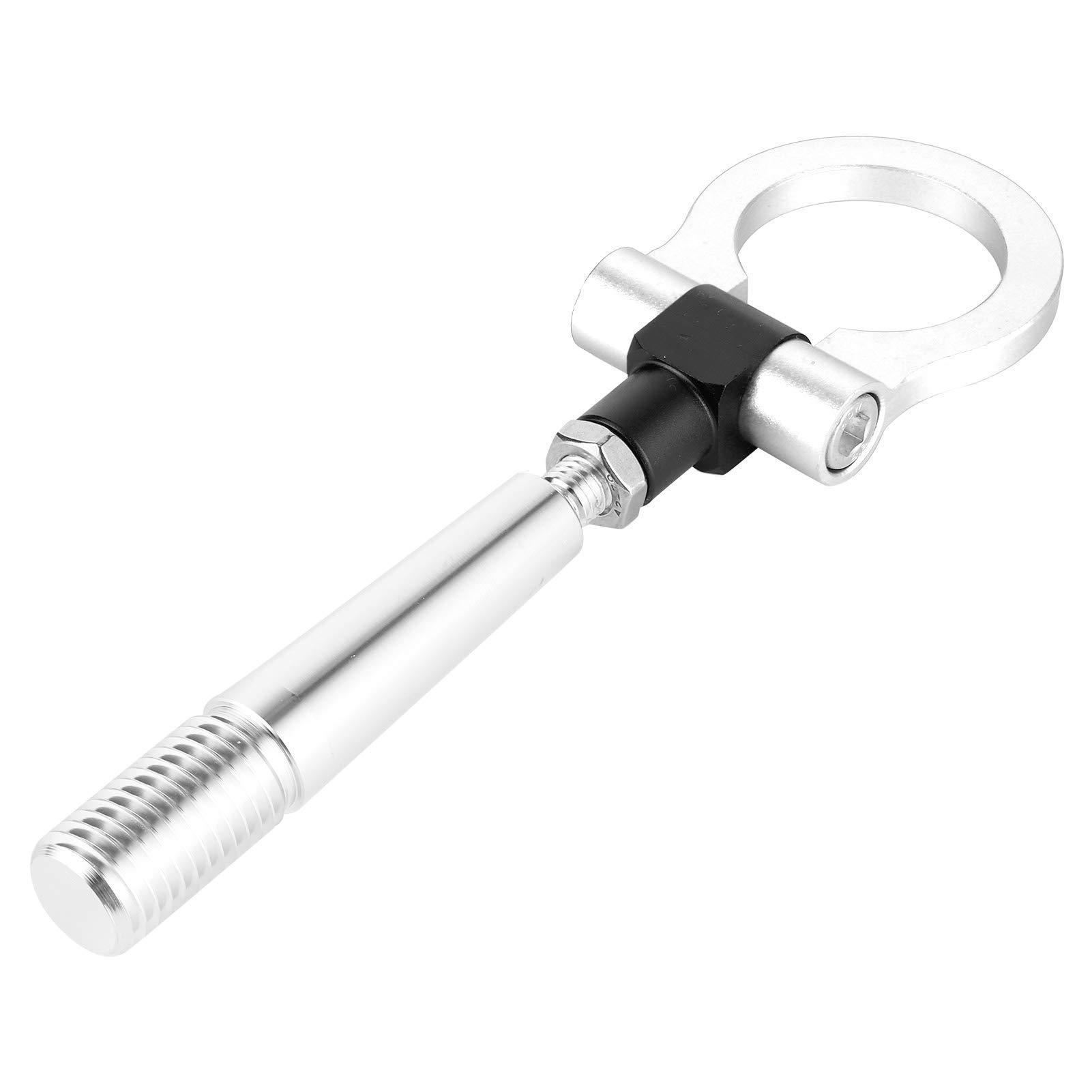 Aramox Screw-on Tow Hook, Tow Hook for JDM Style Car Front Bumper Screw on Track Racing Towing Ring Fit for Infiniti FX35/FX45/FX50 QX7 (Silver)-image-31
