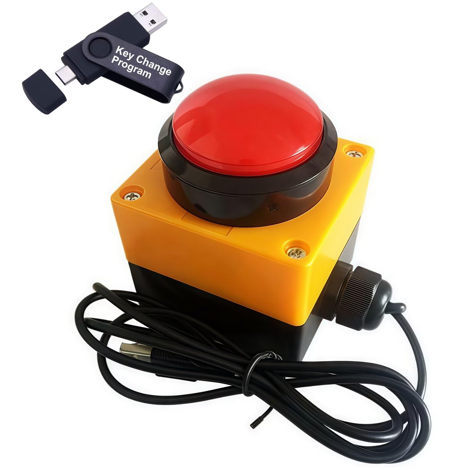 Programmable USB Macro Keyboard - Enter Key, One-Handed Gaming Keypad with Major Policy Decision Buttons, Customized Combination Keys & PC Game Switch Control Function-image-9