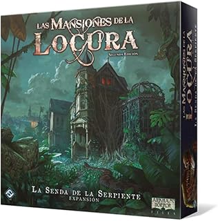 Comprar Fantasy Flight Games | Las Mansiones de la Locura: La Senda de la Serpiente | Expansión Cooperativa de Investigación y Terror | A Partir de 14 Años | De 1 a 5 Jugadores | 2 Horas por Partida | Español
