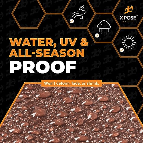 image for Xpose Safety 10' x 10' Brown/White Ultra Heavy Duty Tarp - 20 Mil Tarp