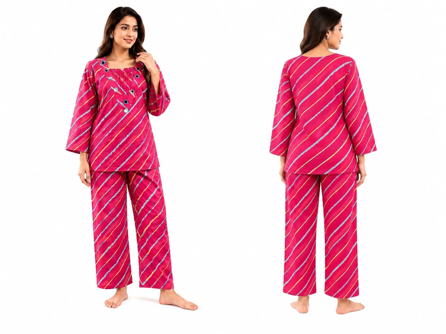 Women's Stylish Co-Ord Set with Top & Palazzo Pants | Premium Two-Piece Outfit for Casual, Office, Travel & Daily Wear-picture-40