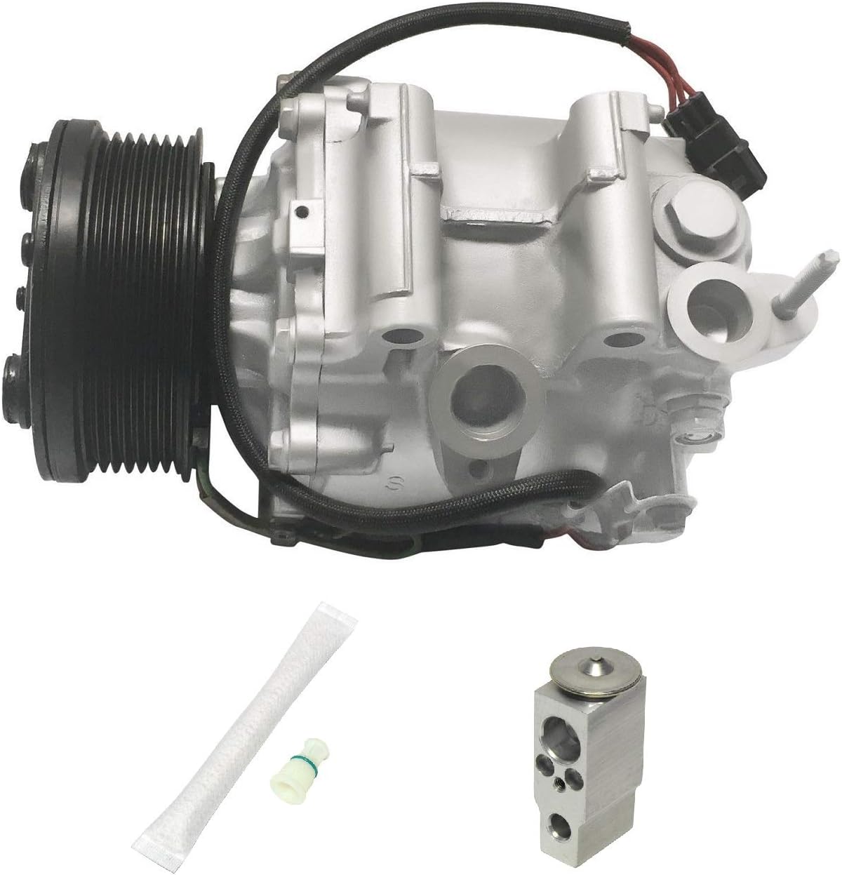 Copresor De Aire Acondicionado AC Con Ebrague Para Dodge Caliber 2009-2012, Jeep Copass 2009 - Foto 8