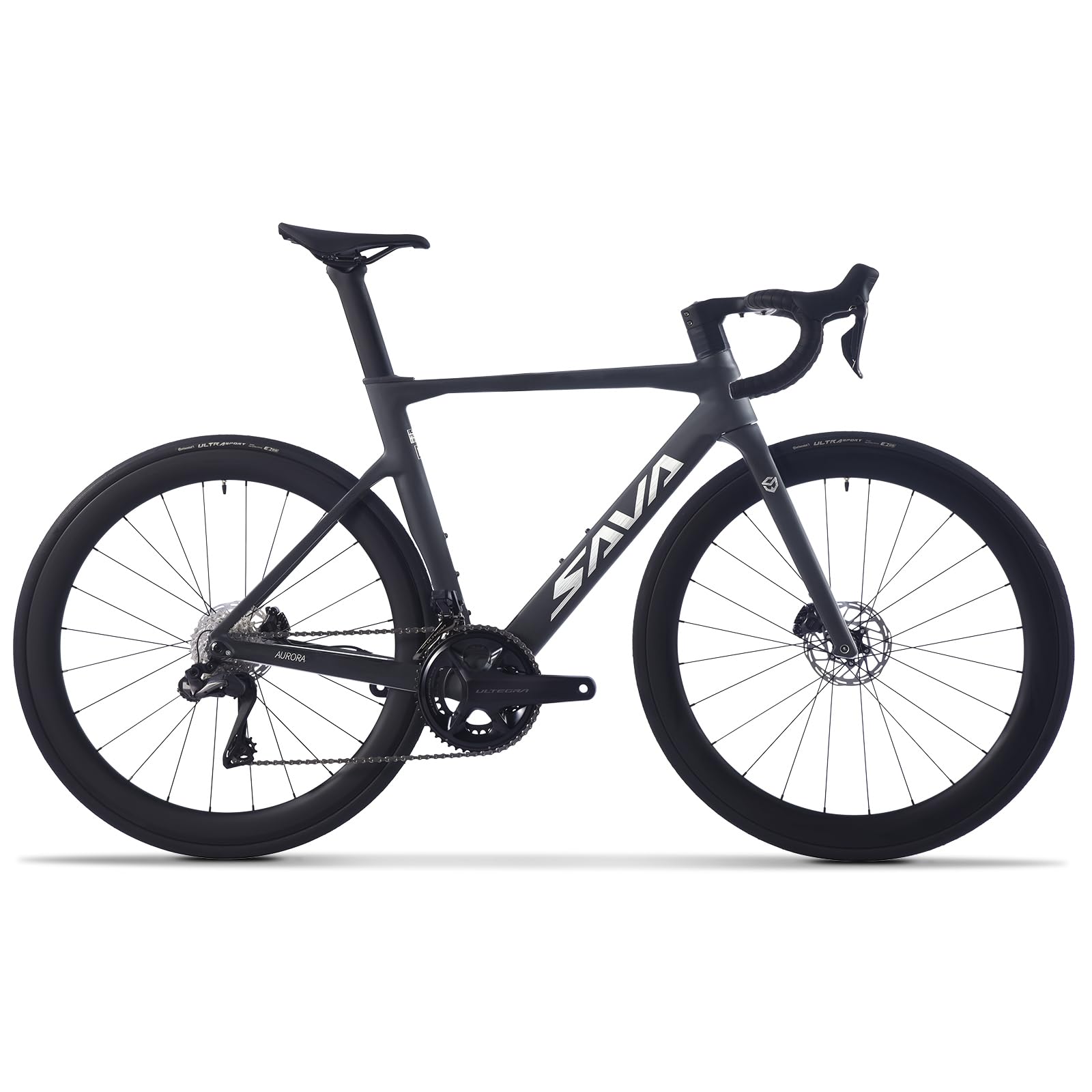 SAVADECK Carbon Fiber Road Bike, 24 Speeds Shifting Road Bicycle with Shimano Ultegra Di2 8170 Groupset, Carbon Race Bike with Carbon Frame and Carbon Wheelset Disc Brake for Adult