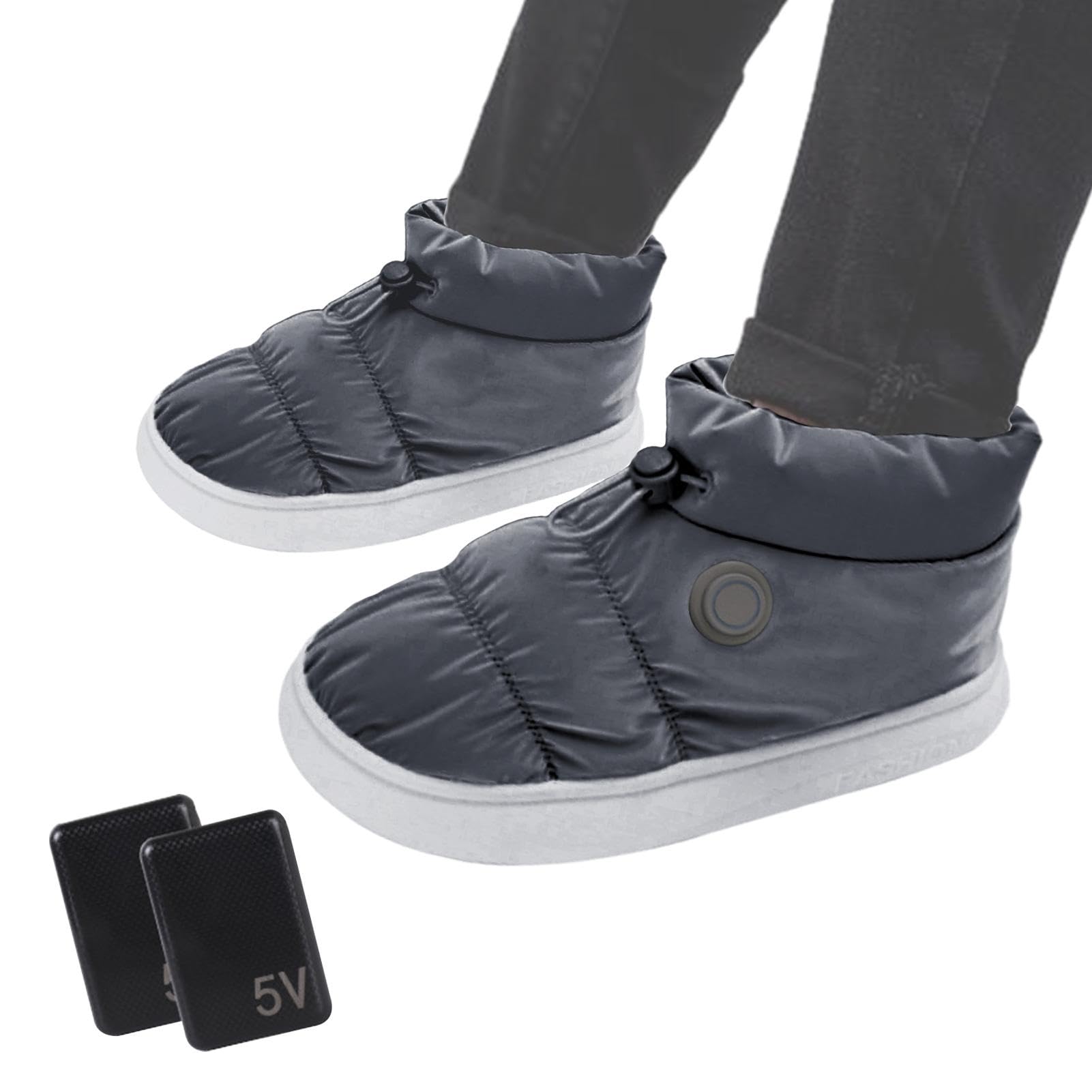Scarpe Riscaldanti Ricaricabili,Scarpe Riscaldanti Elettriche - Pantofole traspiranti a calore elettrico,Scarpe scaldapiedi elettriche, scarpe riscaldanti per piedi termici