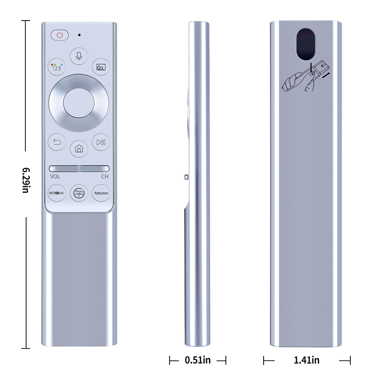 Nuovo BN59-01327B Telecomando vocale compatibile per Samsung Smart TV QLED QLC QLF RMCRMT1CP1 BN59-01311G BN59-01311B
