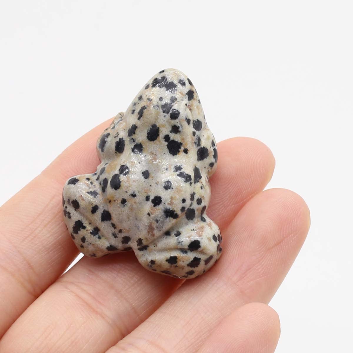 Amazon｜カエルの像天然石ルーム装飾手彫りレイキ置物オパールローズ