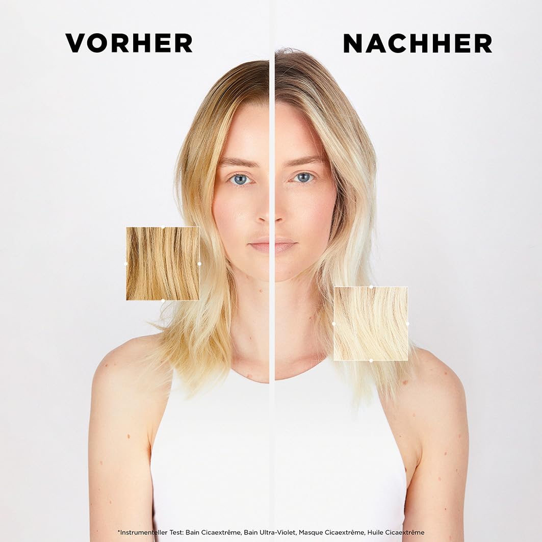 Kérastase Blond Absolu Bain Lumière Nachfüllset, Feuchtigkeitsspendendes Shampoo für blondes/blondiertes Haar, Enthält: Blond Absolu Bain Lumière 500 ml im Pumpspender sowie 500-ml-Nachfüllpackung