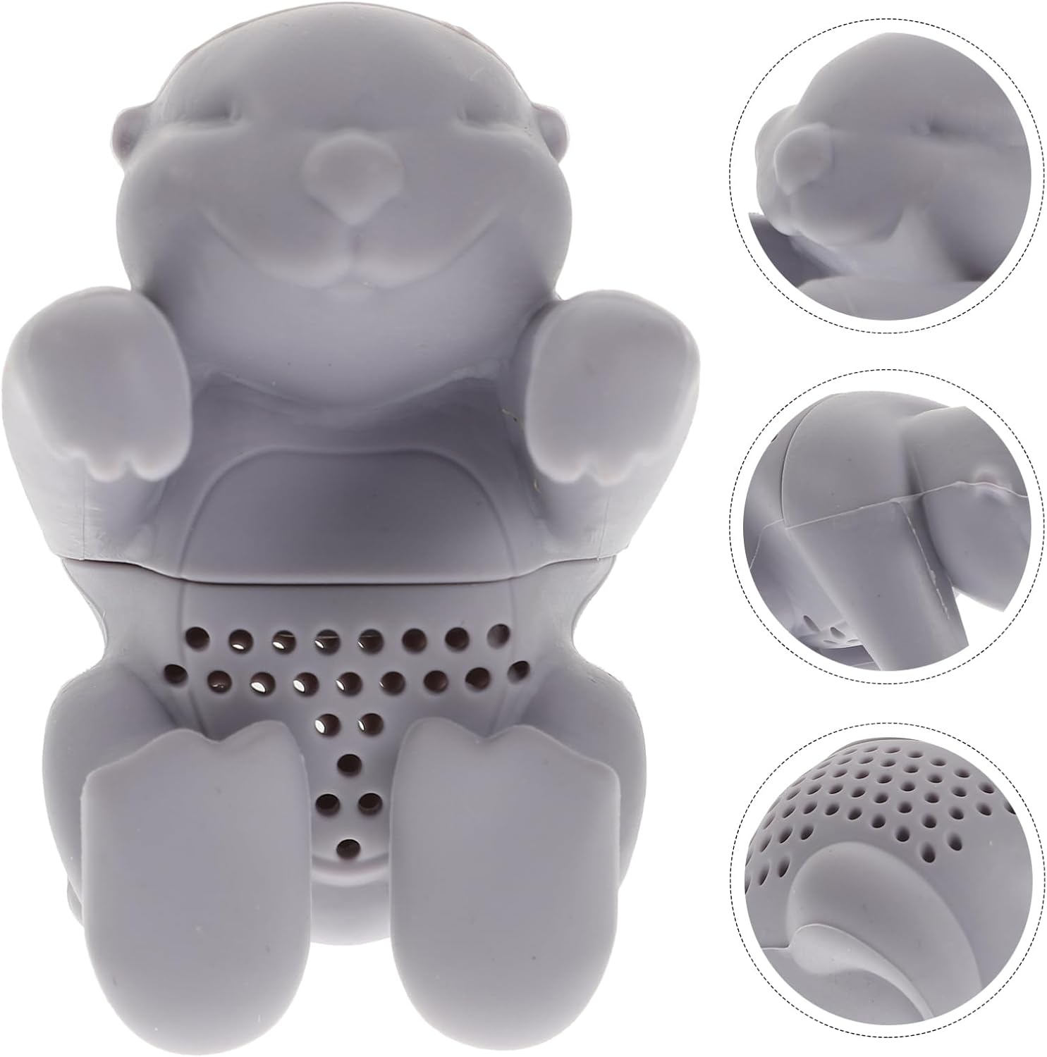 Otter Shape Silicone Tea Infuser with Fine Slots, Kitchen Use image 2