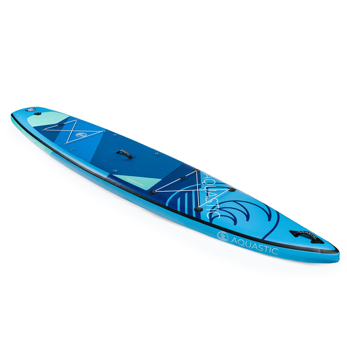 New AQUASTIC Touring Board 12'6" SUP hinchable Allround 381 cm x 78 cm x 15 cm con asiento y remo para touring, natación, juego de tecnología Dropstitch
