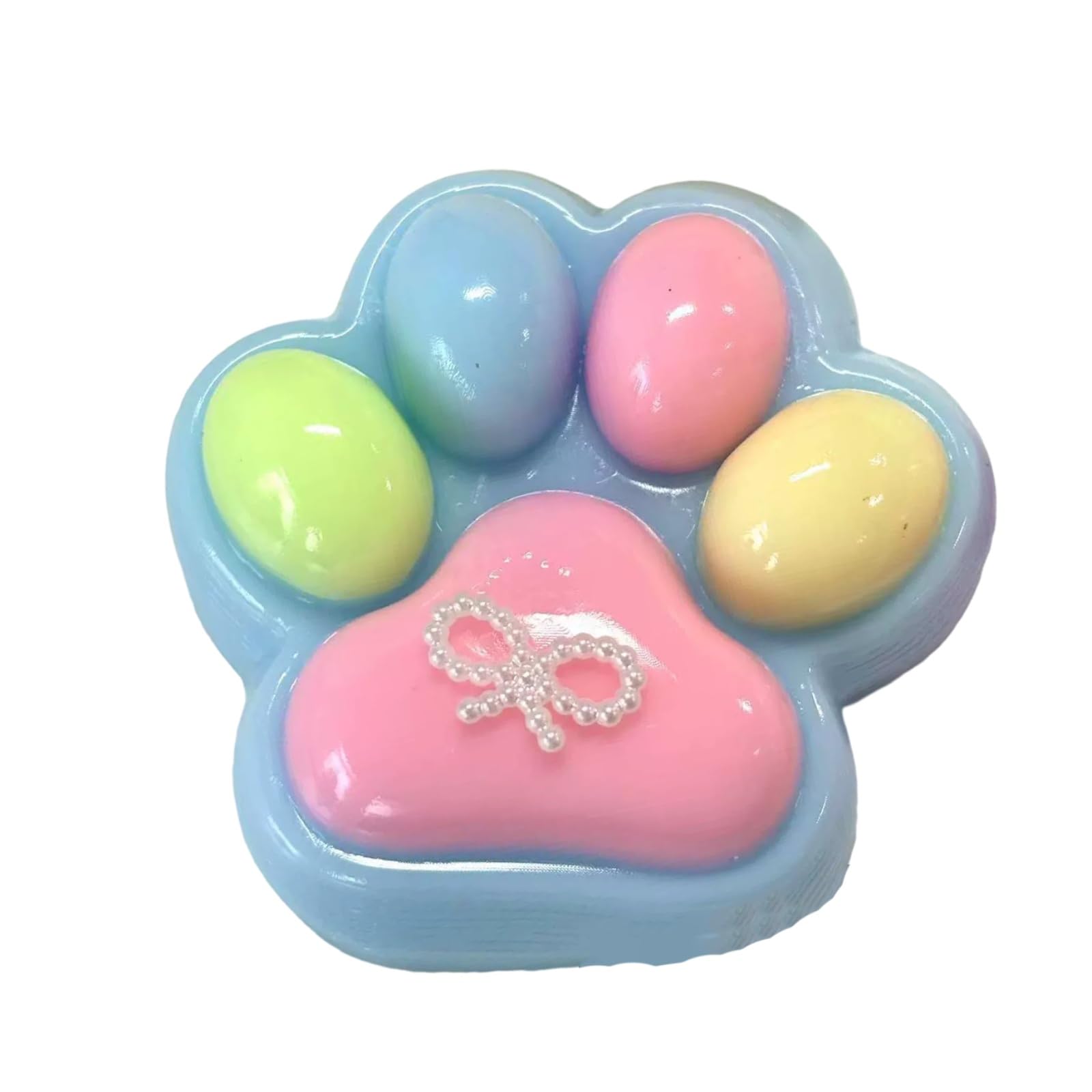 Cute Rainbow Cat Paw Taba Squishy Soft Fidget Toy for Adults Antistress Squeeze Lovely Cats Themed Gift